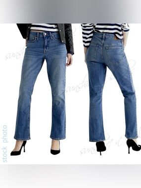 J.Crew JCREW Mid-Rise 9” Demi-Boot Crop “BILLIE” Blue Jean #BK650 size 27